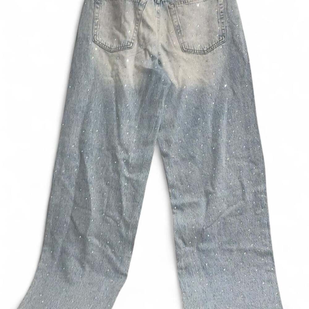 Universal Thread Mid Rise 90s Baggy Rhinestone Jeans - Picture 4 of 8
